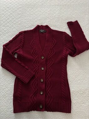 The Irish Store Aran cardigan. Size medium.